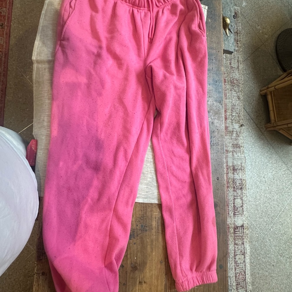 Target Pink Sweatpants Relaxed Fit Elastic Waistband